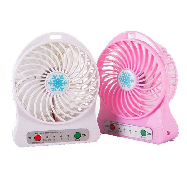 Portable Mini USB Fan 3-Level Speed Adjustable Electric Cooling Desktop Fan Handy Summer Cooling Rechargeable - Image 6