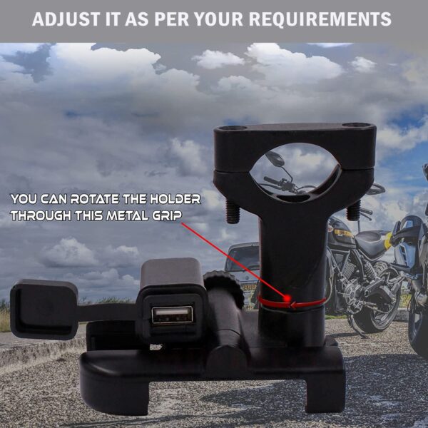Universal Shock Resistance Bike, Bullet, Sports Bike Motorcycle Phone Mount Bike Mobile Cell Phone Holder - Image 3