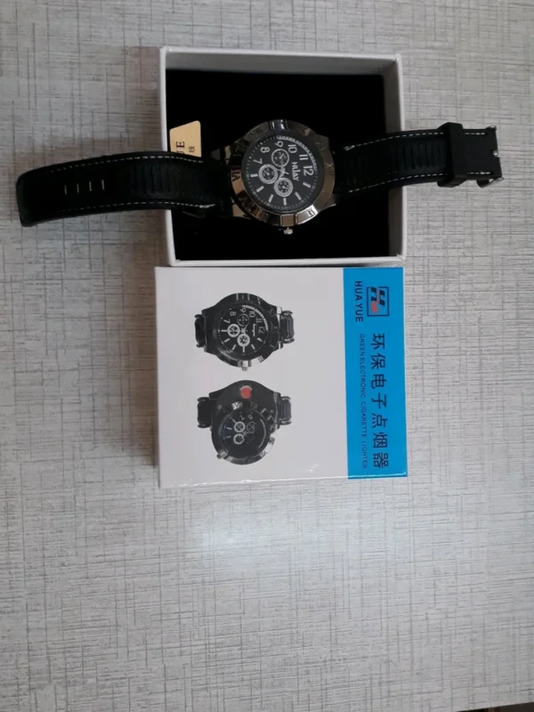 USB Cigarette Lighter Watch Rechargeable flameless Windproof
